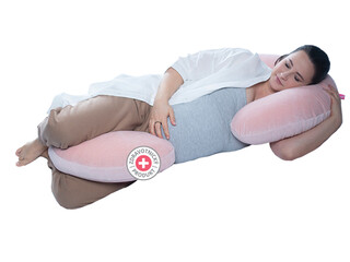 Těhotenský polštář Motherhood Premium - růžový